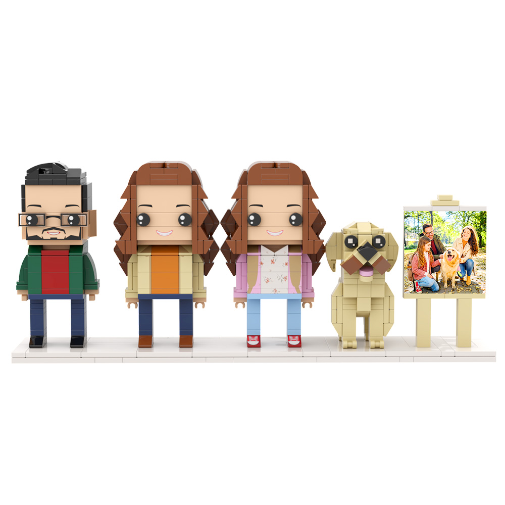 Personalized 1 People Fully Body People With Dog and Cat Pets Family Gifts - Image 2