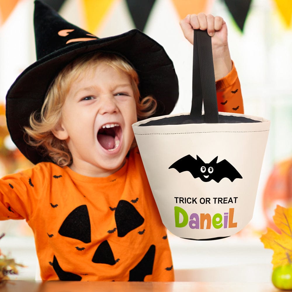 Personalized Halloween Trick or Treat Bags Halloween Gifts for Kids - Image 2