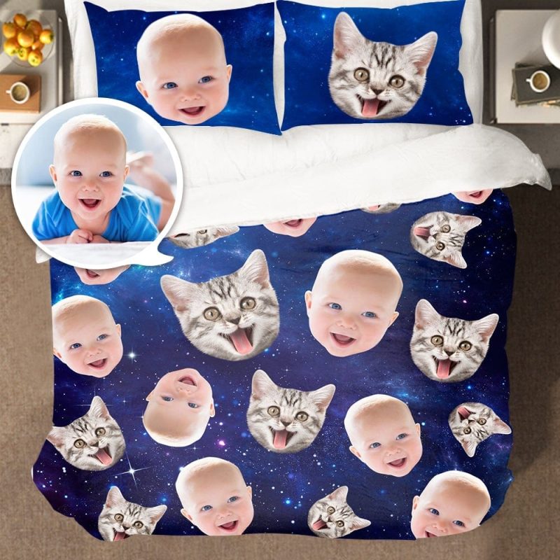 Custom Double Bedding Set Duvet Cover Personalized Gifts