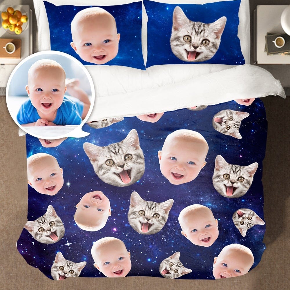 Custom Double Bedding Set Duvet Cover Personalized Gifts