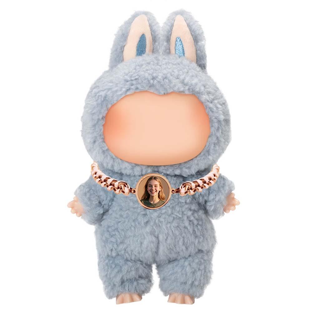 Custom Necklace for Labu Personalized Temperature-Sensitive Photo Necklace Monster Doll Necklace - Image 2