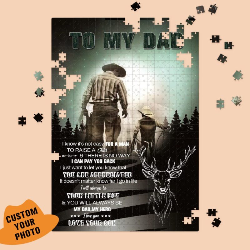 Father’s Day Puzzle Custom Photo Puzzle Fathers Day Jigsaw Puzzle Personalized Father’s Day Gifts