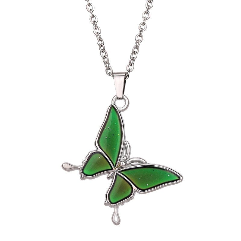 Butterfly Necklace Change Color with Temperature Valentine’s Day Gifts for Girlfriend