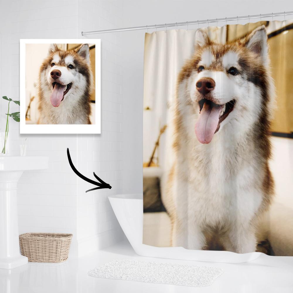 Custom Shower Curtain Set (12 Hooks Inclued ) Bathroom Gifts - 6 Sizes
