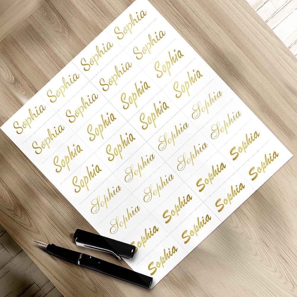 Custom Name Sticker Back to School Gift for Kids