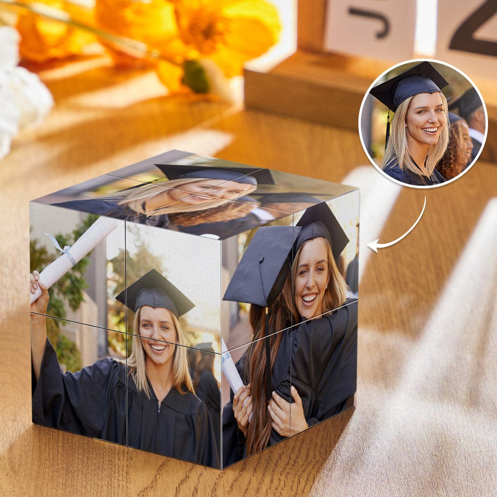 Custom Photo Rubic's Cube Multiphoto Colorful Rubic's Cube Wooden Graduation Gifts - Image 2