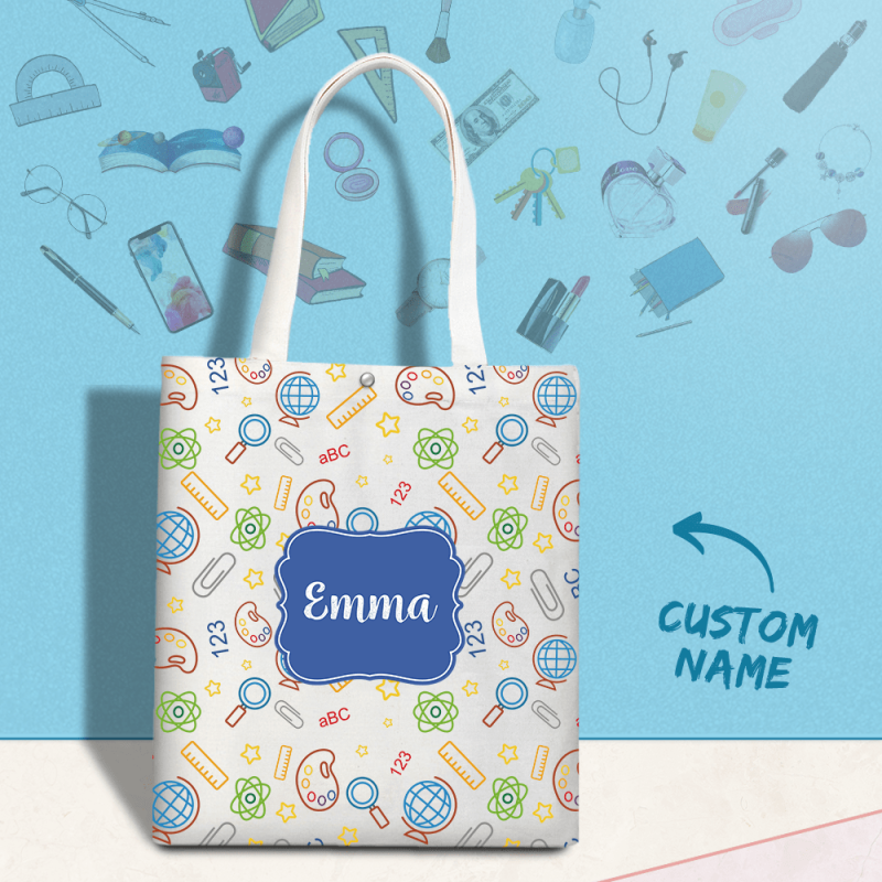 Custom Text Handbag For Woman Summer For Shopping Bag