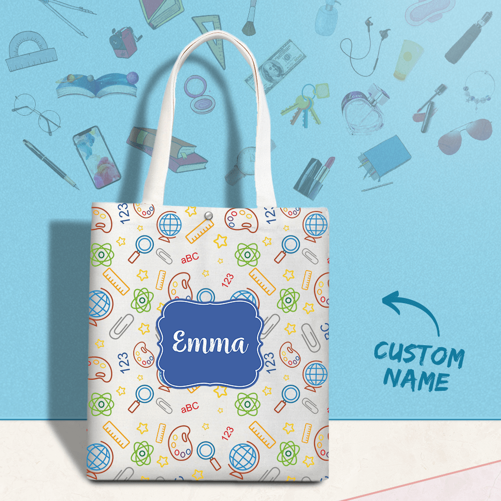 Custom Text Handbag For Woman Summer For Shopping Bag