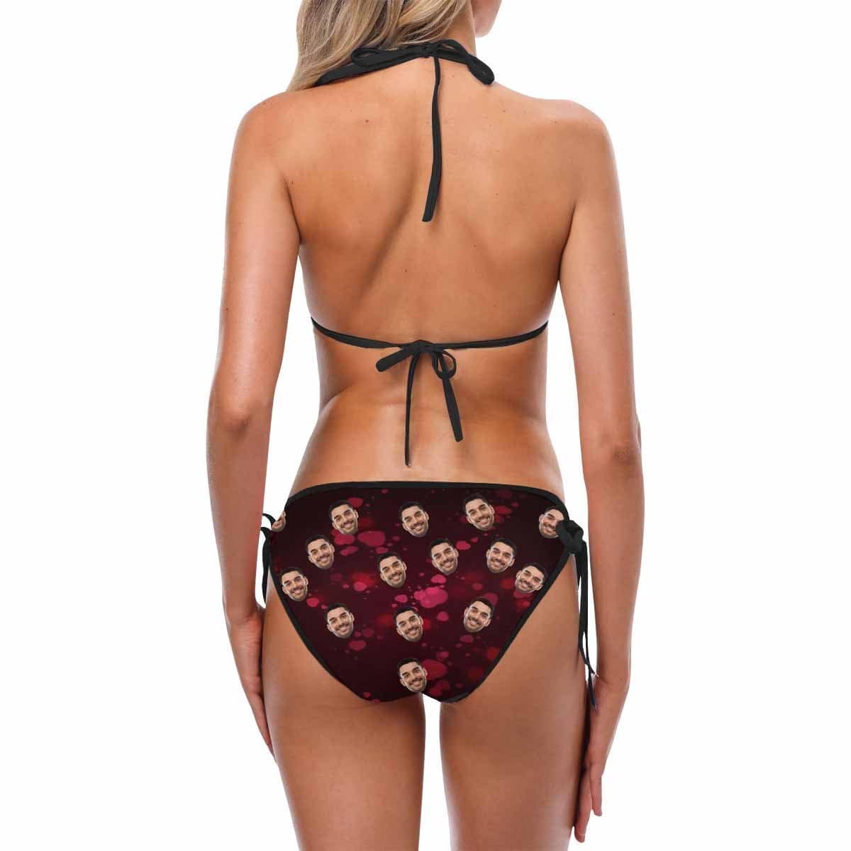 Custom Cute Bikini Personalized Swimwear Photo Swimsuit Valentine's Day Gifts For Girlfriend - Image 2