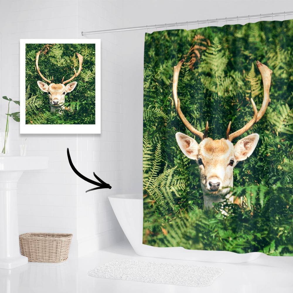 Custom Picture Shower Curtains Printed Shower Curtain Pet Memorial Gift