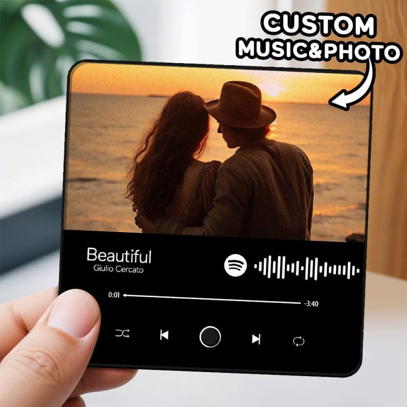 Customized Printed Music Fridge Sticker Custom Photo Gifts Music Wall Photo Sticker Music Movement That Can Be Played Without Cell Phone Best Gift