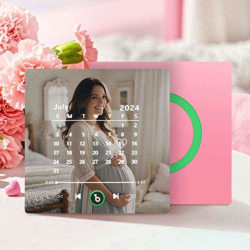 Personalised Music Fridge Magnet with Date FridgeBeats Anniversary Gifts Mother’s Day Gifts for New Mum – GiftLab