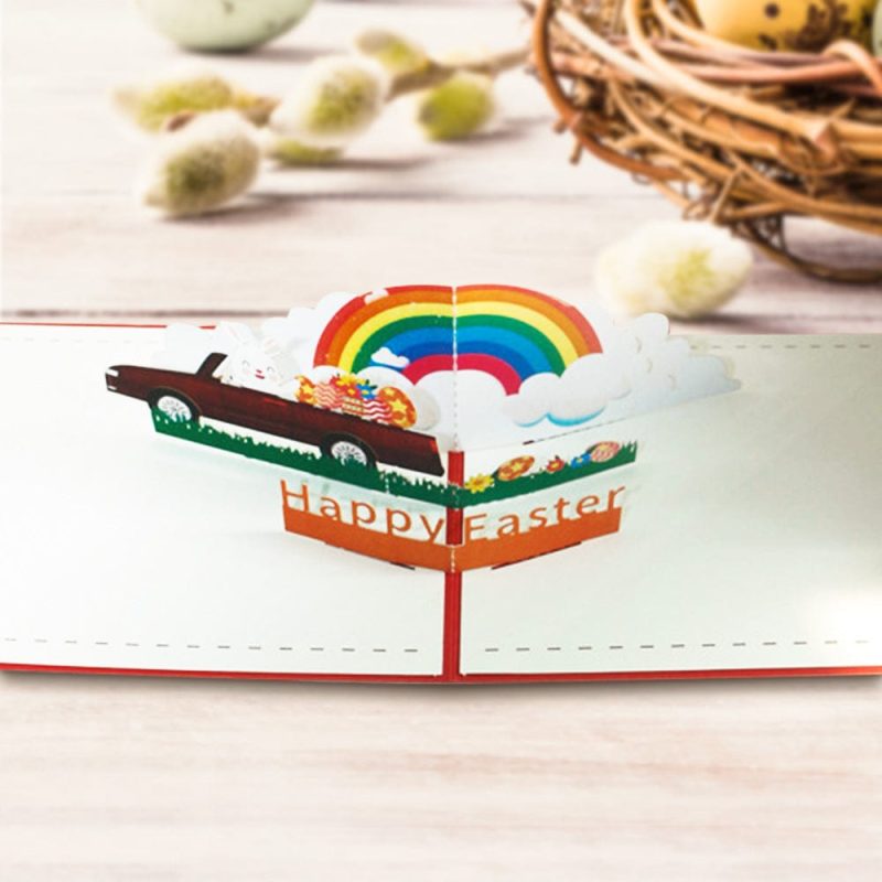 Happy Easter Card Easter Gifts 3D Pop Up Greeting Card