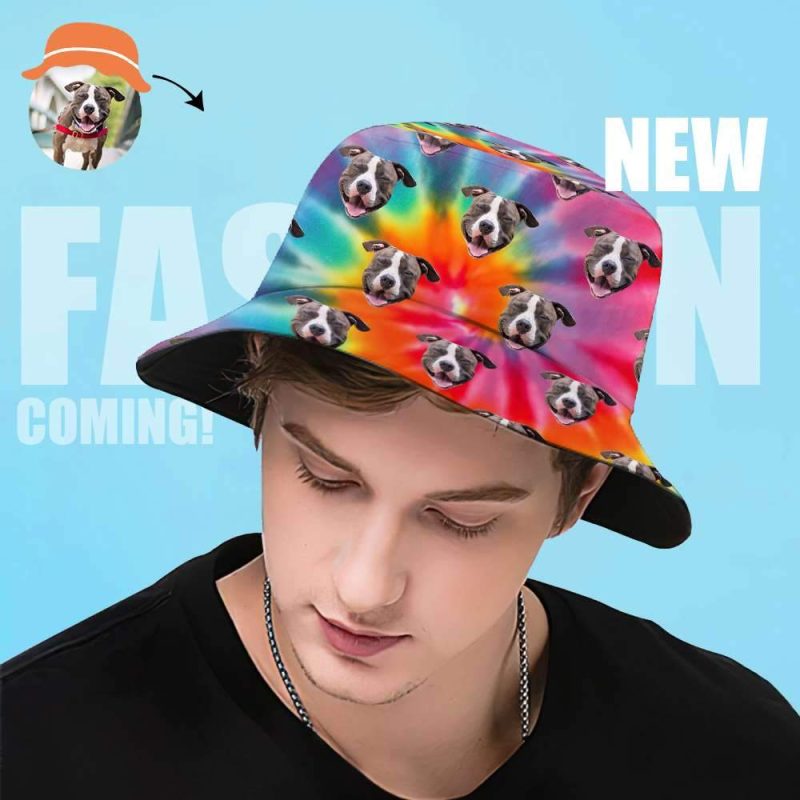 Personalized Bucket Hat Photo Bucket Hat Custom Printed Hat Summer Gifts