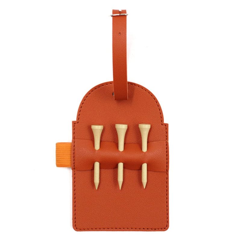 Golf Tee Holder Bag Leather Tee Holder Bag Gift for Father