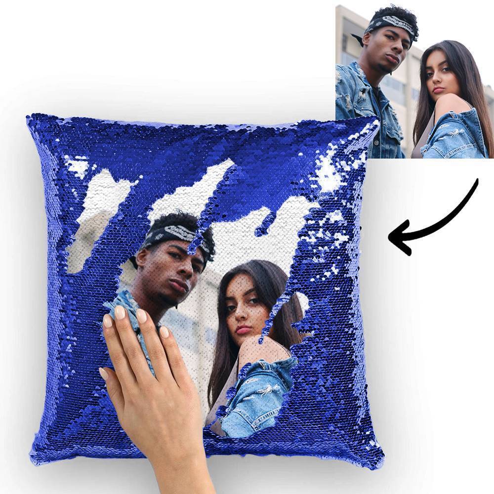 Personnalized Sequin Pillow - 15.75''*15.75'' Valentines Day Gifts - Image 2