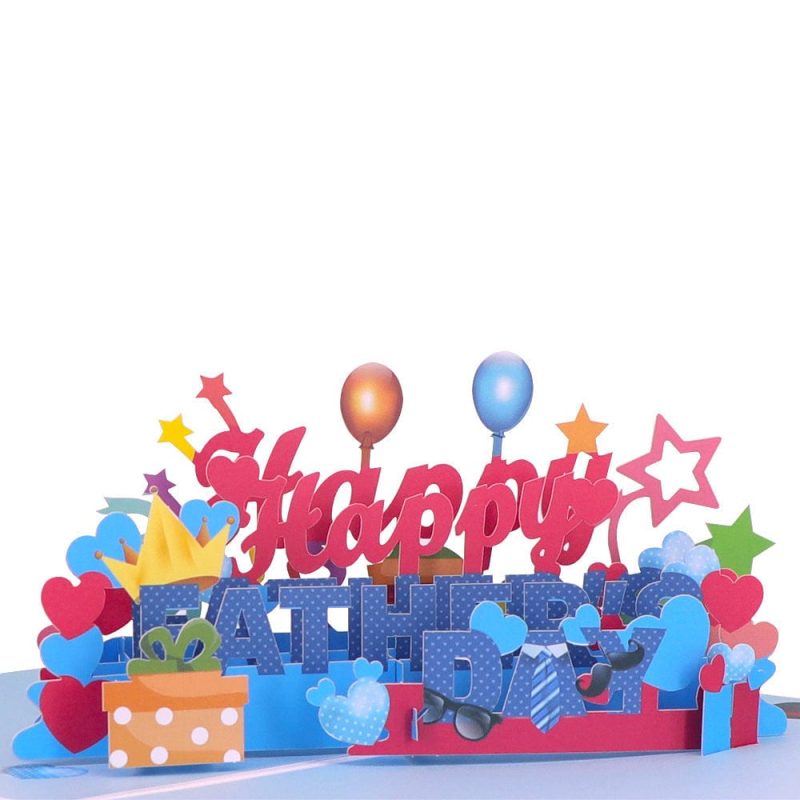 Father’s Day Card 3D Pop Up Greeting Card Creative Gift for Him