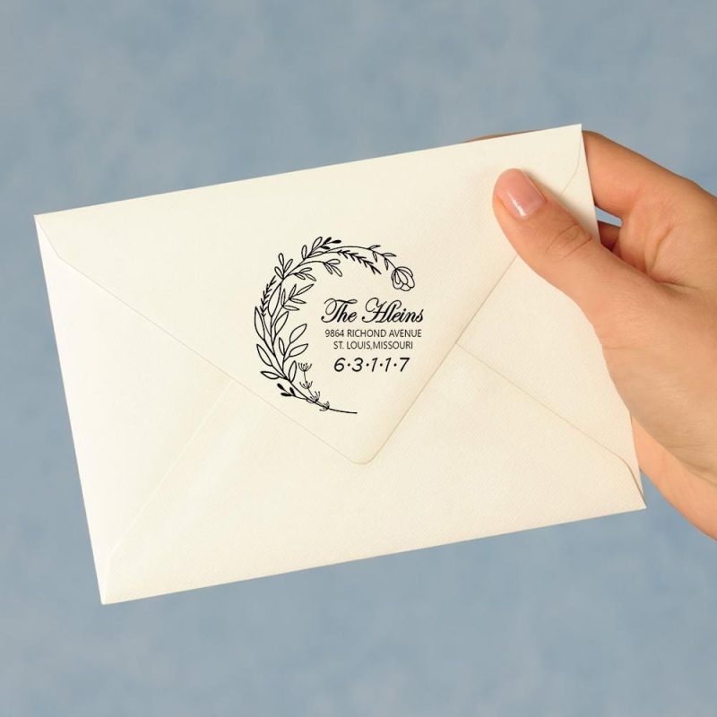 Personalized Address Stamp Self Inking Stamp 5 Colors