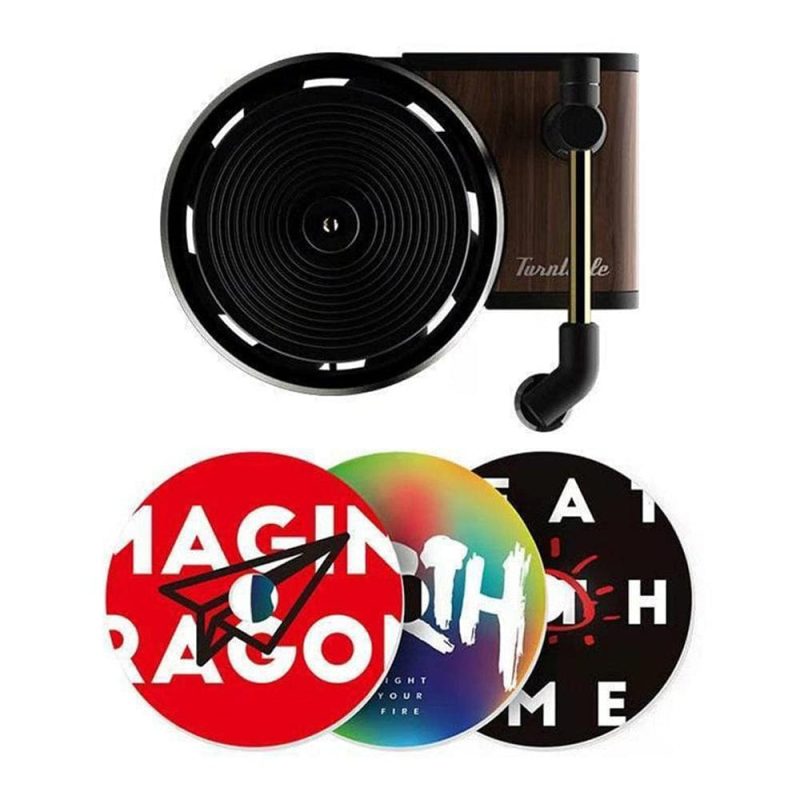 Classic Vinyl Record Car Air Freshener 3 Pack Car Freshener with Holder Vintage Spinning Car Air Purifier Music Fan Gift