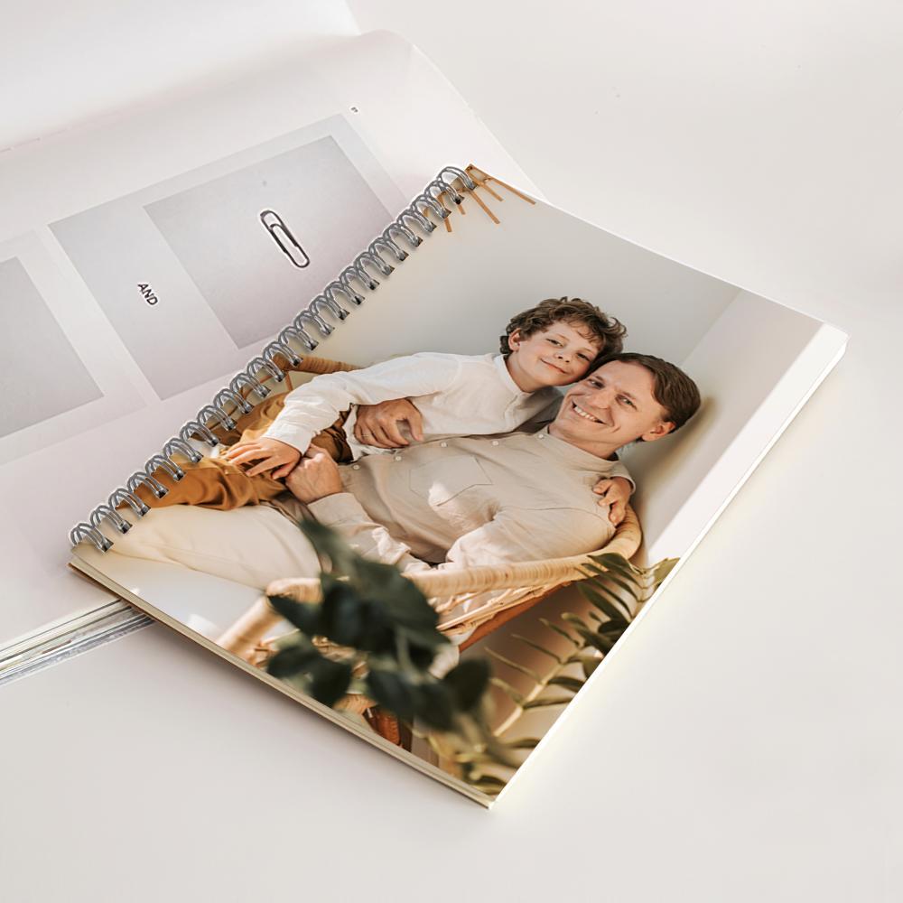 Ruled Spiral Notebook Photo Notebook Parent Child Gifts 14*21CM - Image 2