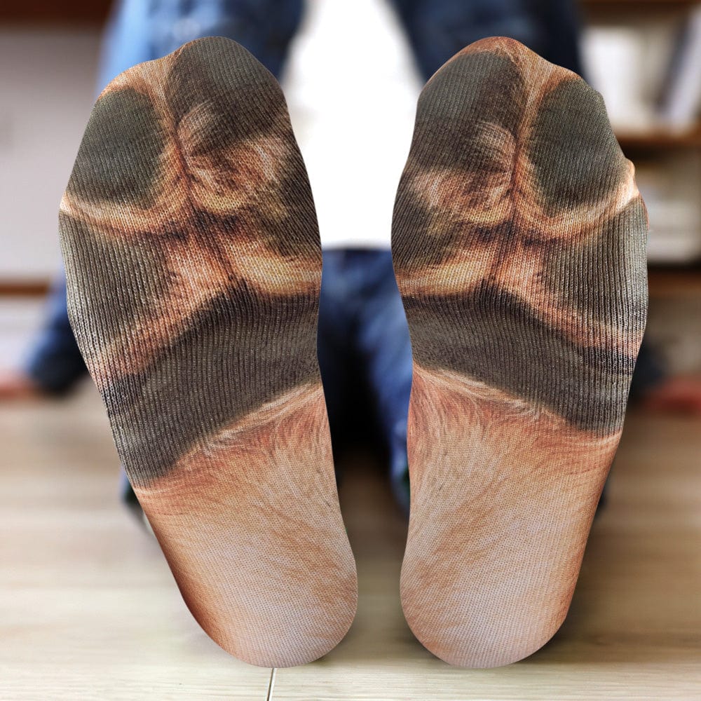 Funny 3D Print Animal Socks Feet Socks Funny Socks Gifts - Dog Feet - Image 2