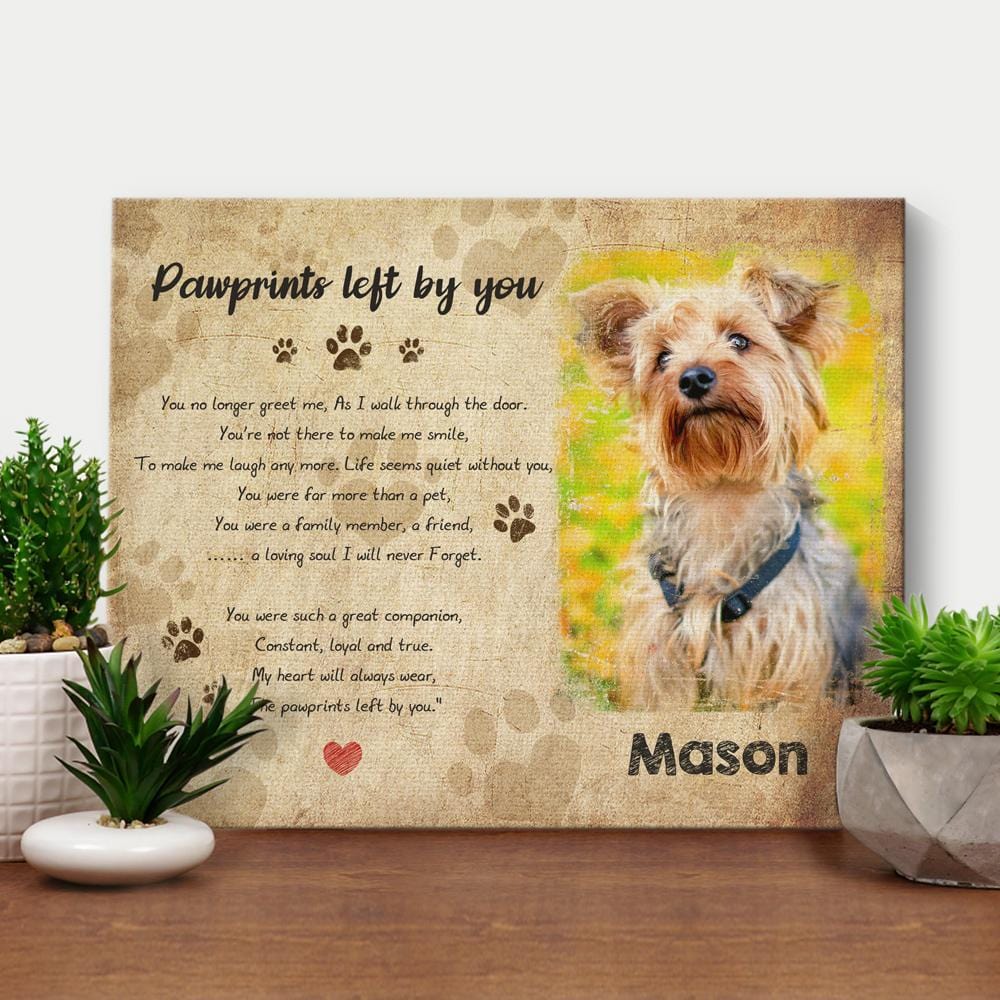 Custom Canvas With Frame Memorial Gifts For Pets - Cat - Image 2
