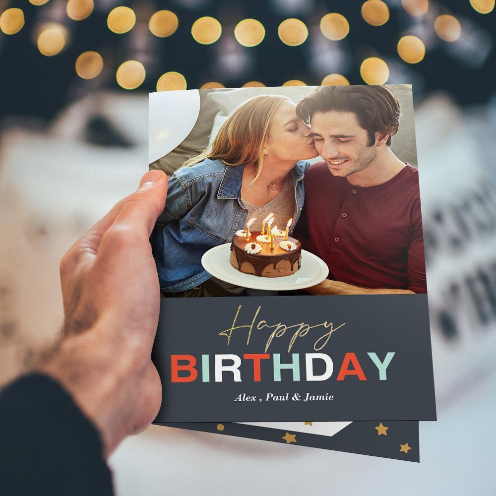 Custom Birthday Greeting Card Happy Birthday Card for Boyfriend - Image 2