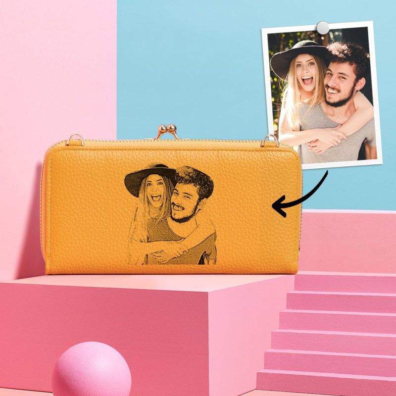Woman’s Custom Photo Engraved Crossbody Bag