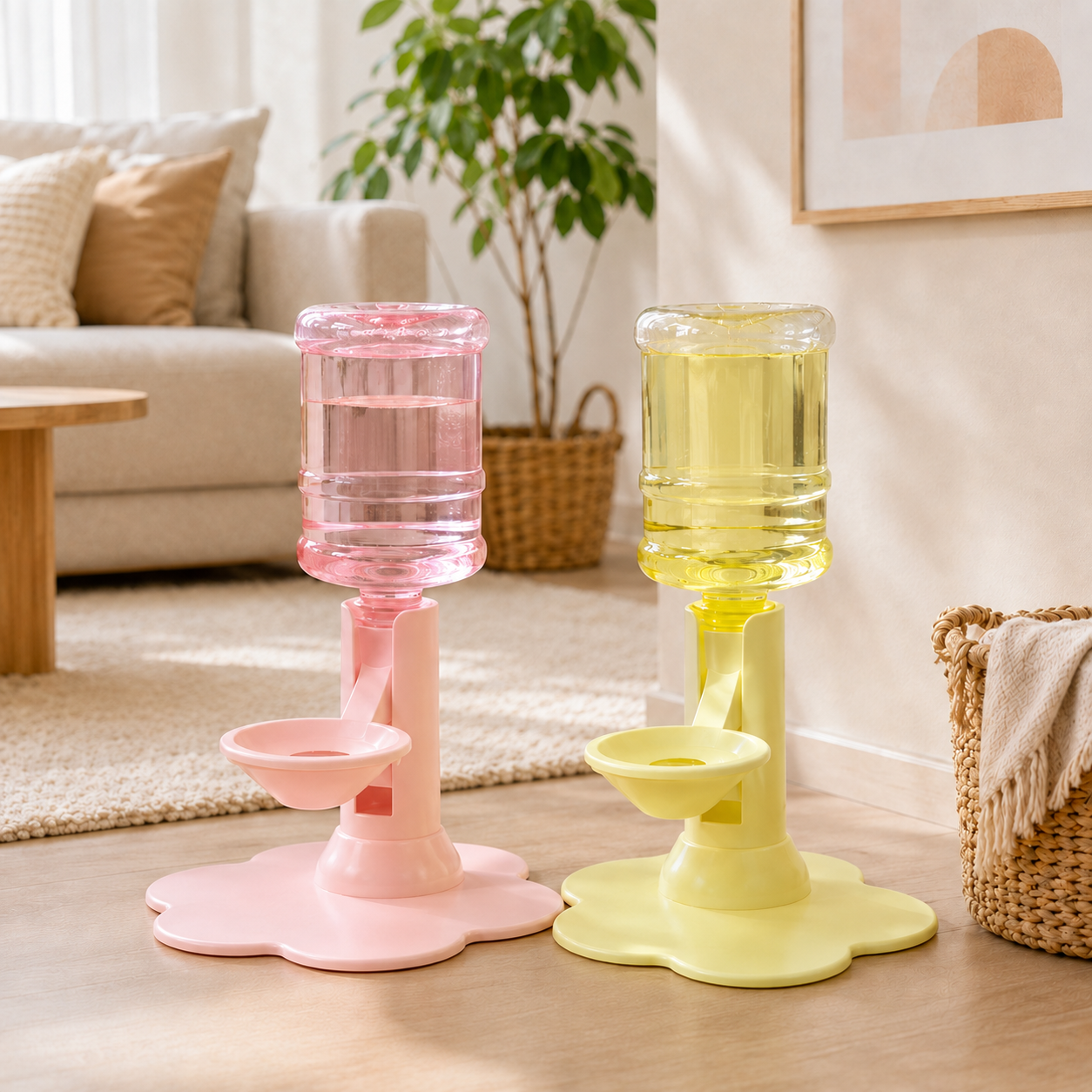 Mini Cat Water Fountain 640Ml Automatic Refill Cat Water Dispenser Cordless Filter Free Pet Water Fountain Adjustable Height Cat Drinking Bowl Cute Pet Water Feeder 5 - Image 2
