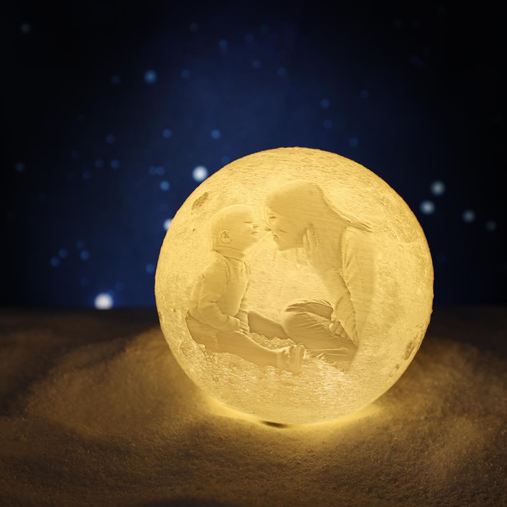 Moon Lamp Custom Gifts For Mom - I Love You To The Moon And Back - Image 2