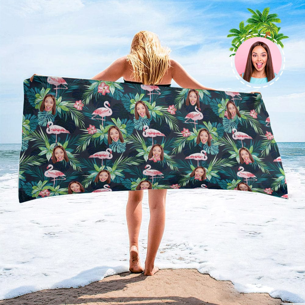 Personalized Beach Towels with Photo Custom Beach Towel Summer Gift-33 Styles