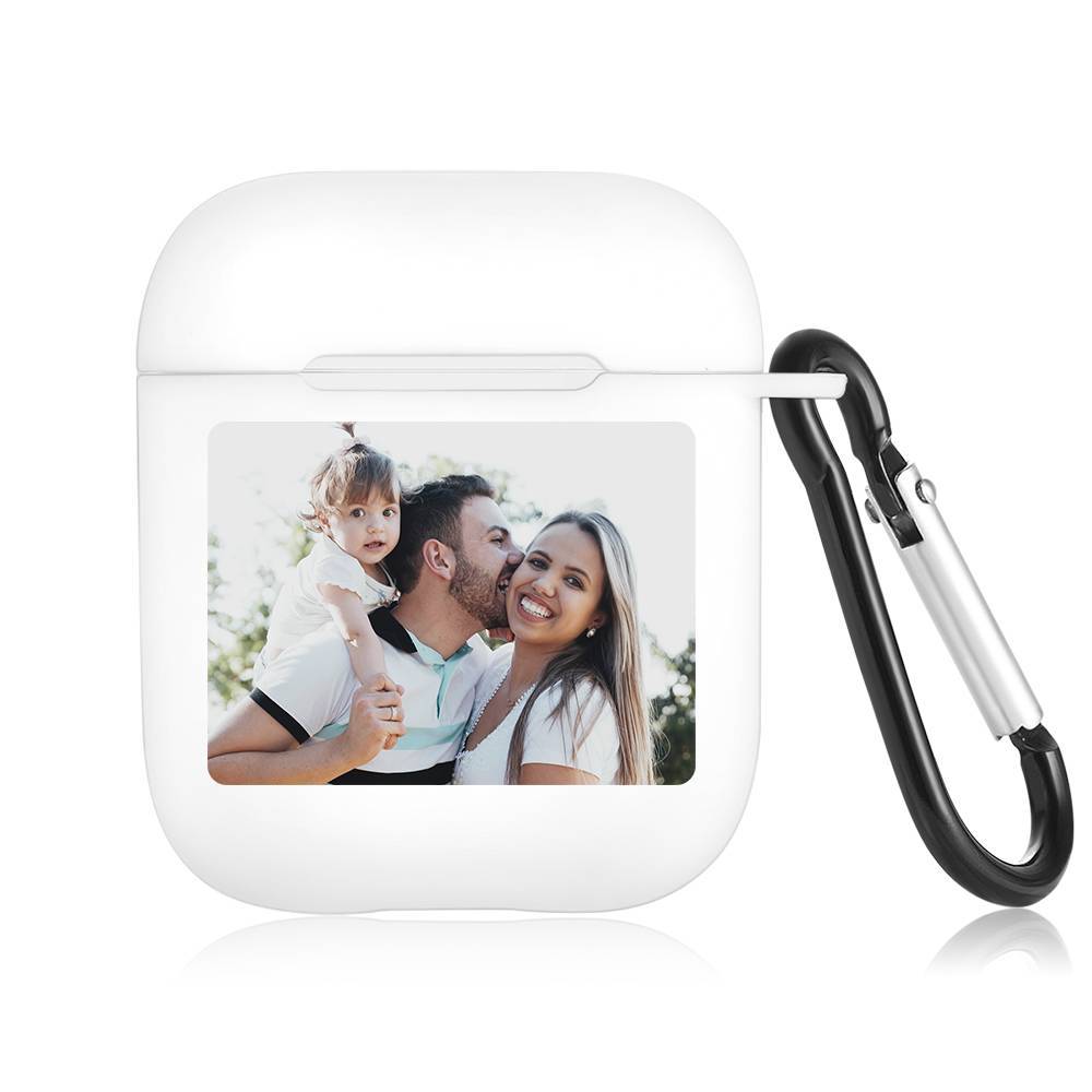 Photo Earphone Case for AirPods Family Gift - White - Image 2