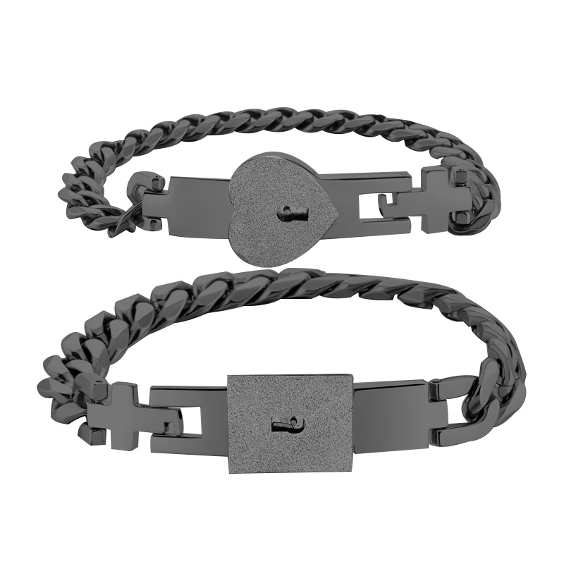Couple Gifts Secret Key Couple Bracelets Exclusive Love Lock Bracelets Lock & Unlock Your Love Set