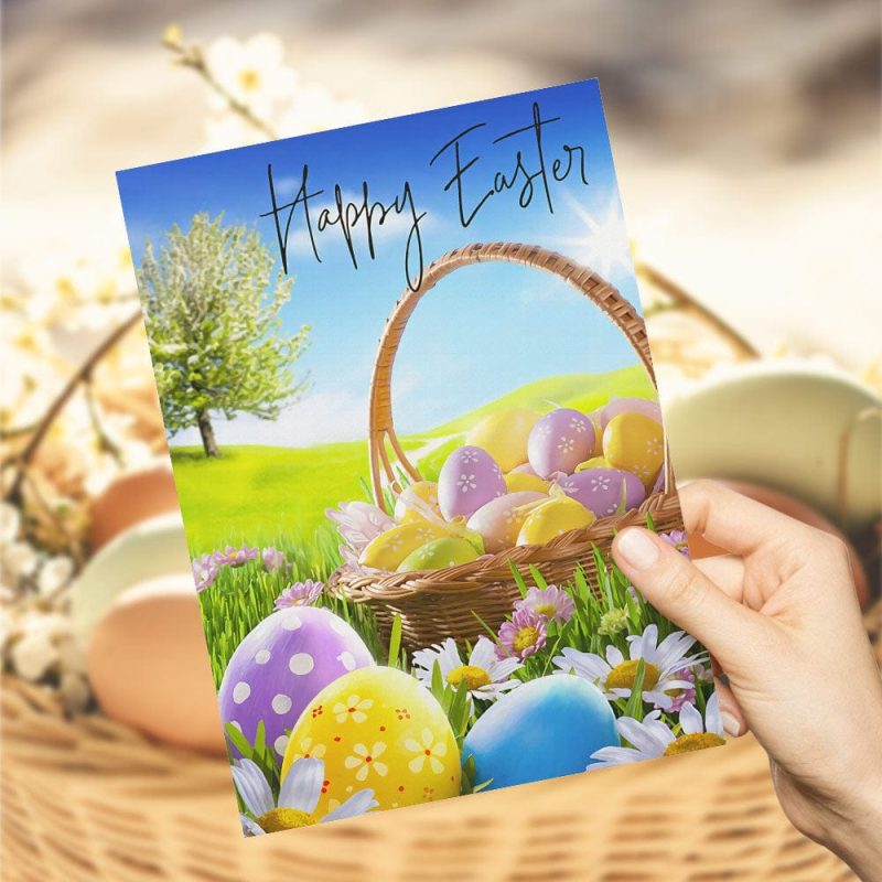 Colorful Eggs Easter Card Funny Easter Card For Him