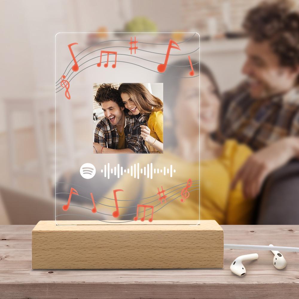 Custom Spotify Plaque Lamp Personalized Spotify Glass Night Light Birthday Gifts Valentines Day Gifts - Image 2