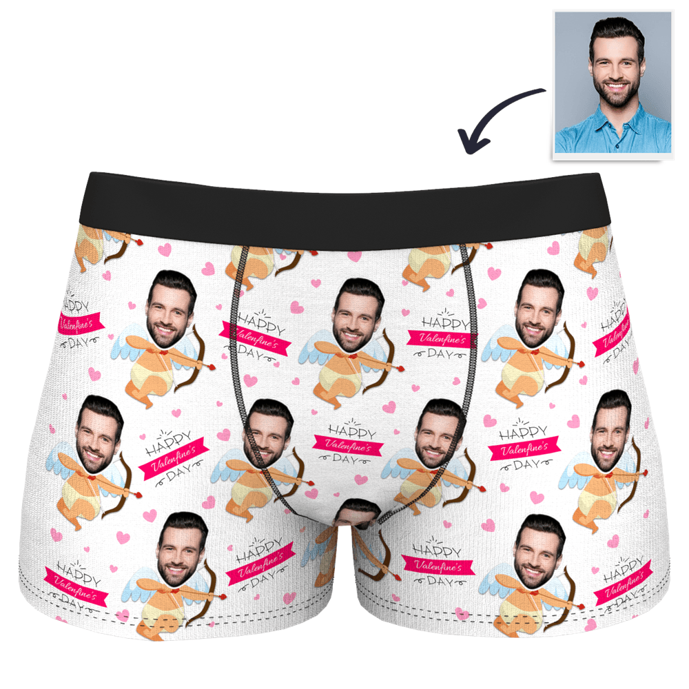 Boxer Brief with Face Gift For Boyfriend - Happy Valentine's day - Image 2