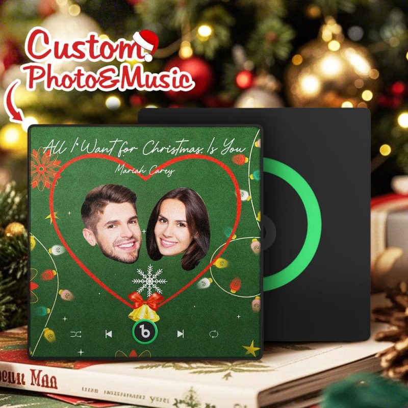 Custom Music Fridge Magnet Personalized Face Colorful Fridge Magnet Music That Can Be Played Christmas Gift