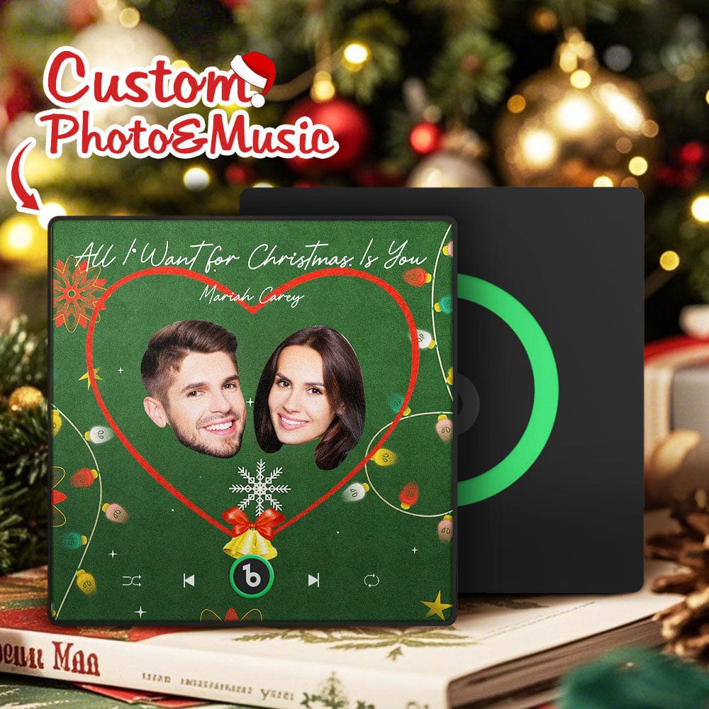 Custom Music Fridge Magnet Personalized Face Colorful Fridge Magnet Music That Can Be Played Christmas Gift