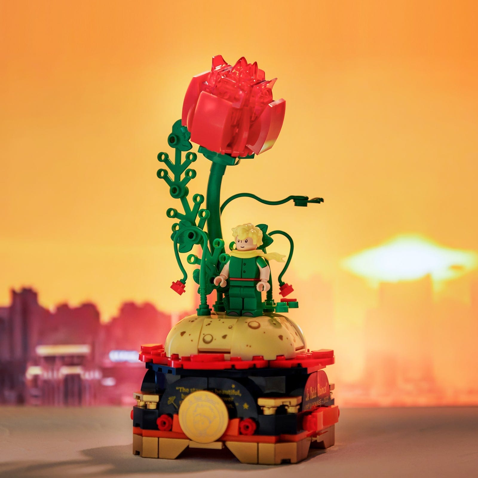 Pantasy Little Prince and Roses Building Block Toys Gift for Kids and Adults