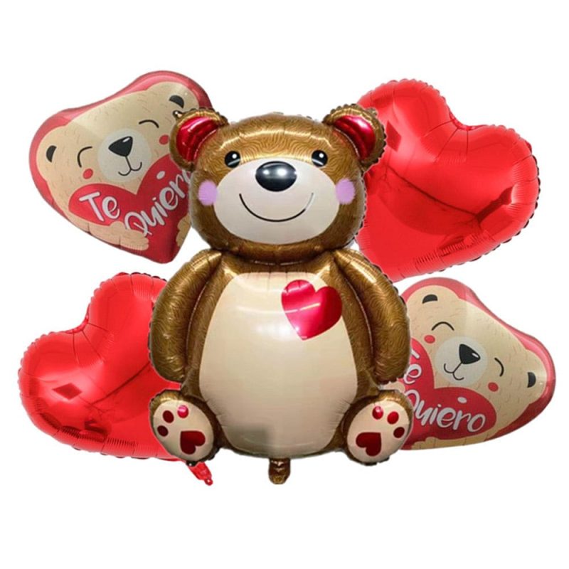 Bear Balloon Set Decoration For Valentines Romantic Anniversary Wedding Party Decorations