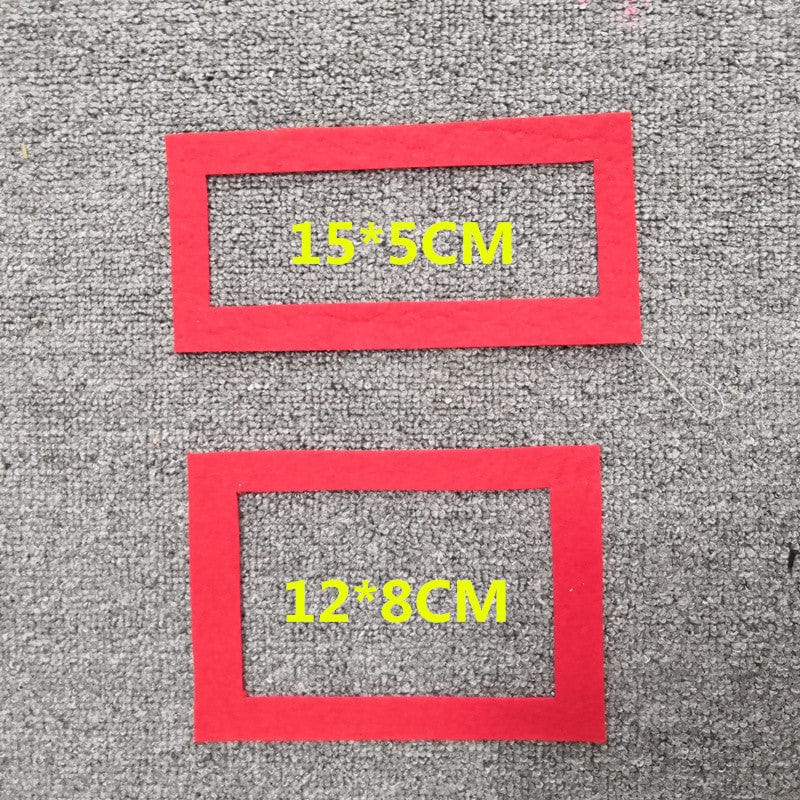 Photo Booth Props Baby Milestone Marker Red Rectangle-2 Pieces