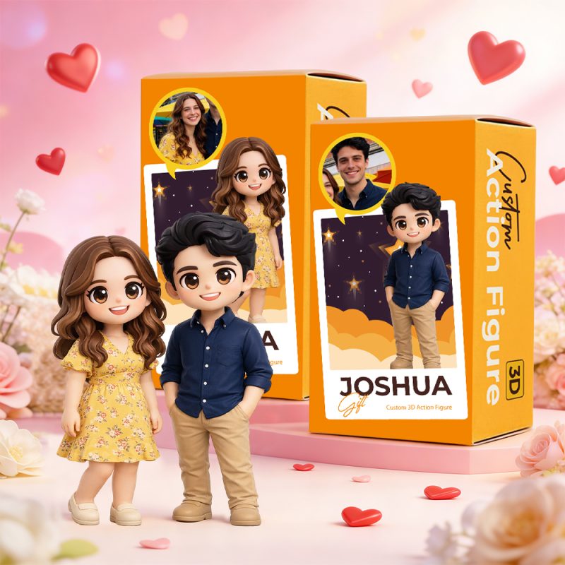 Custom 3D Mini Figure Turn Your Photo into a Personalized Backpack Charm