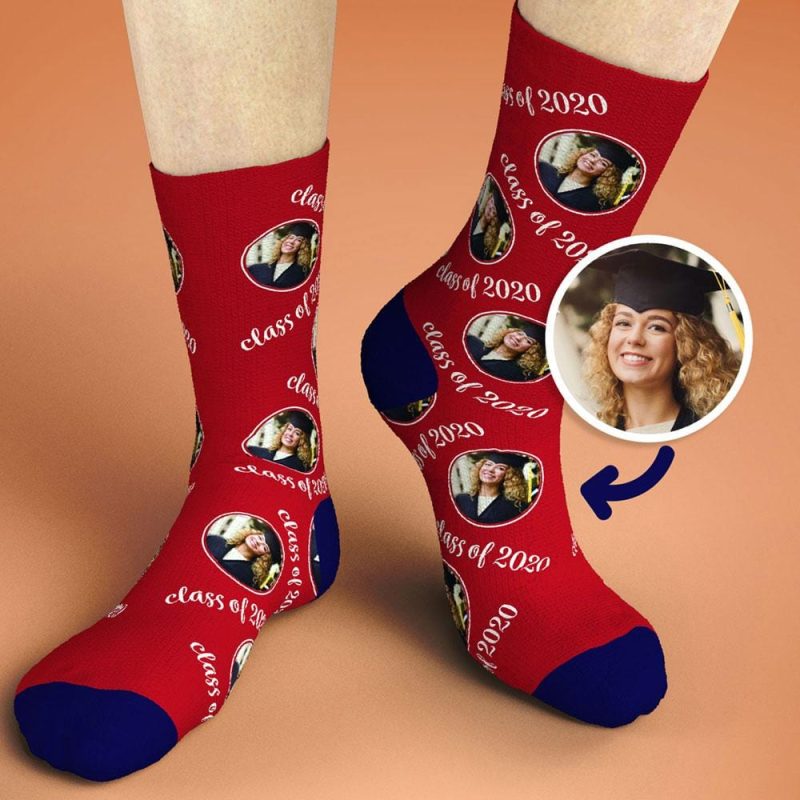 Graduation Sock Custom Socks Photo Gifts Graduation Keepsakes