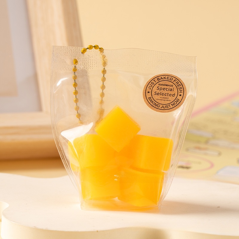 Diced Mango Taba Squishy Toy Handmade Cute Keychain Stress Relief Toys Gifts for Friends