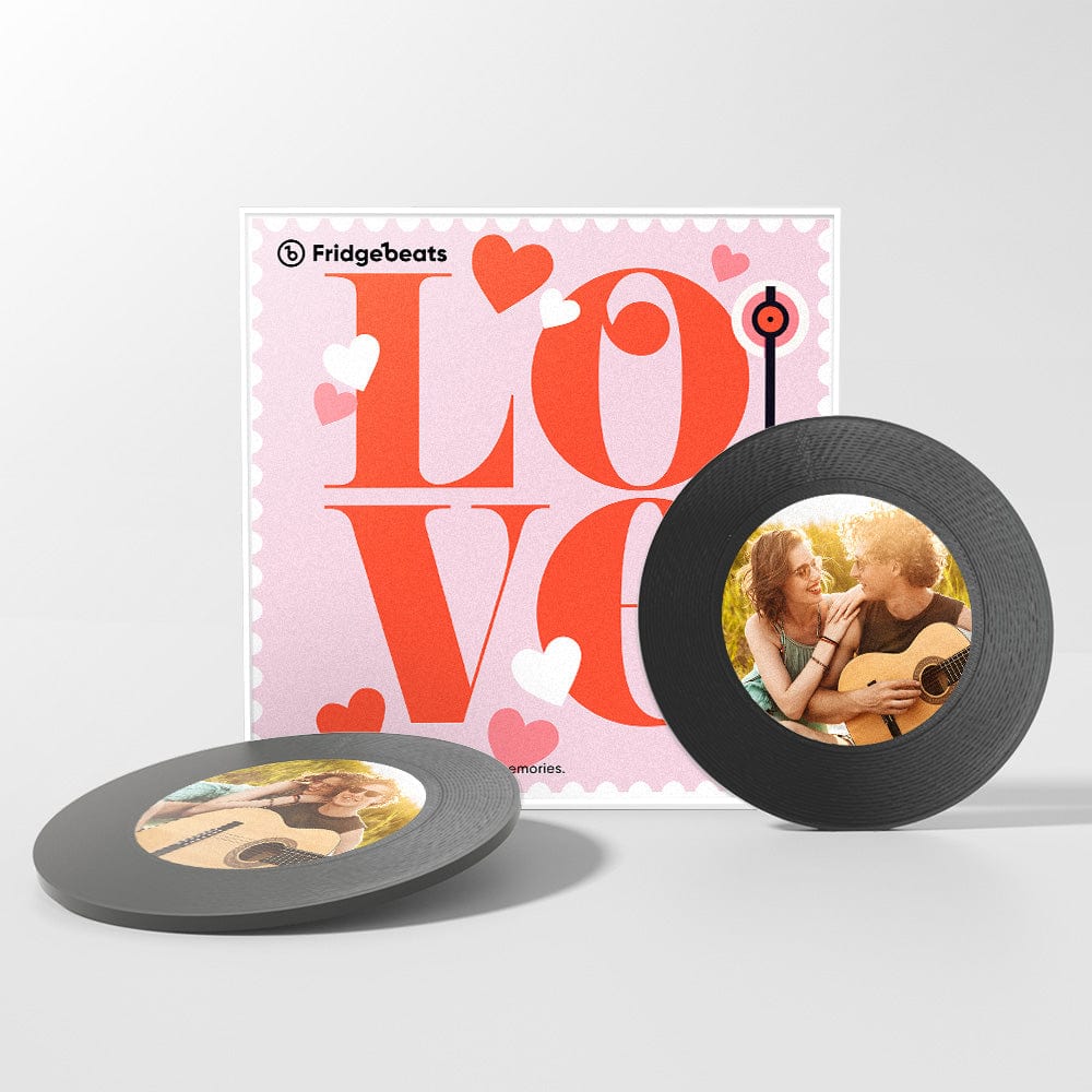 Custom Music & Photo Fridge Magnet Can Customize 1-6 Vinyl and Songs - Image 2