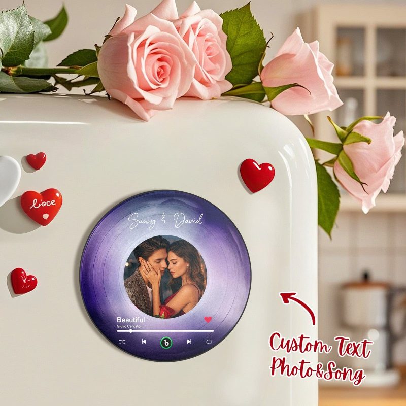 Custom Music Fridge Magnet Personalized Music Refrigerator Custom Music Fridge Magnets With Photos