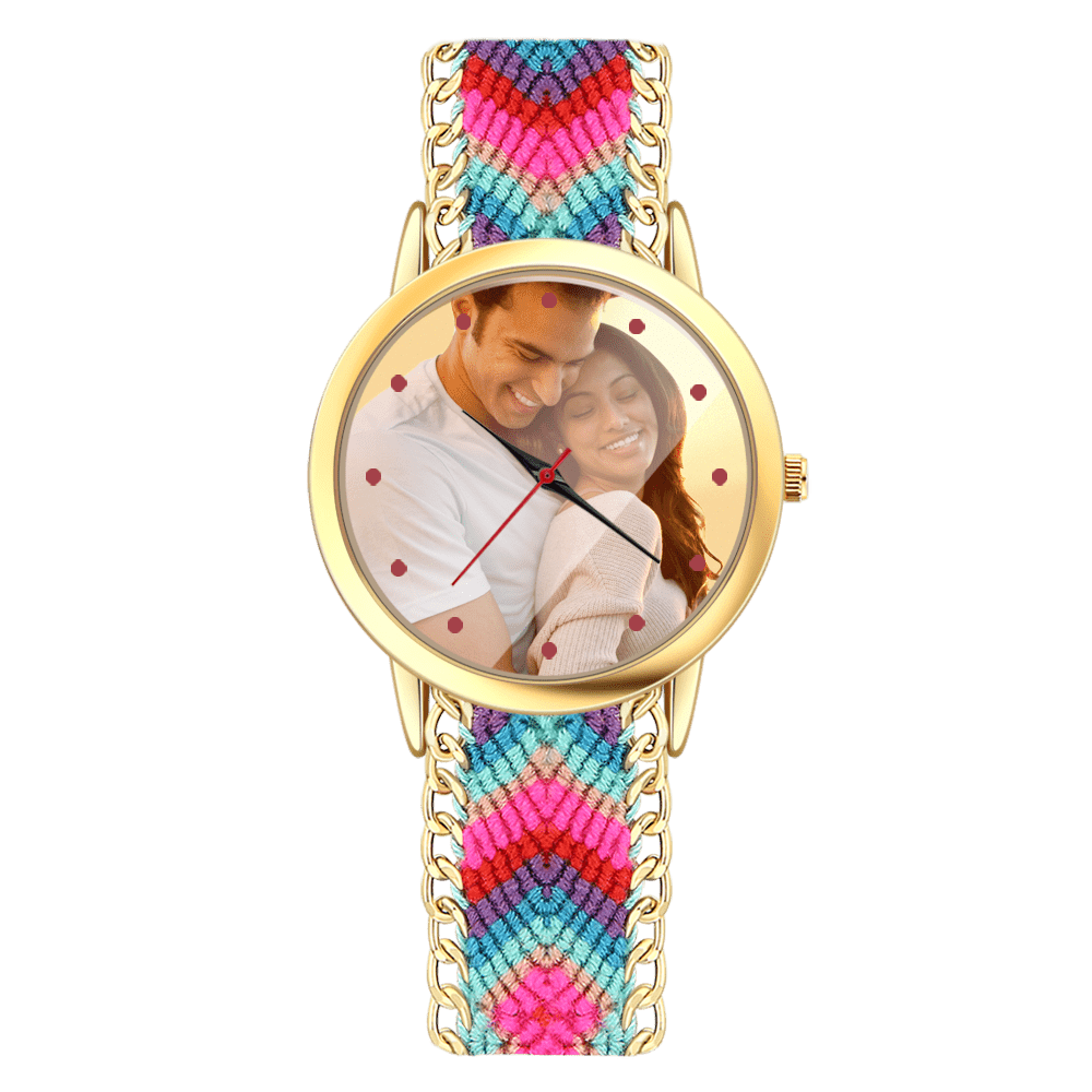 Photo Watch Braided Color Anniversary Gifts - Image 2