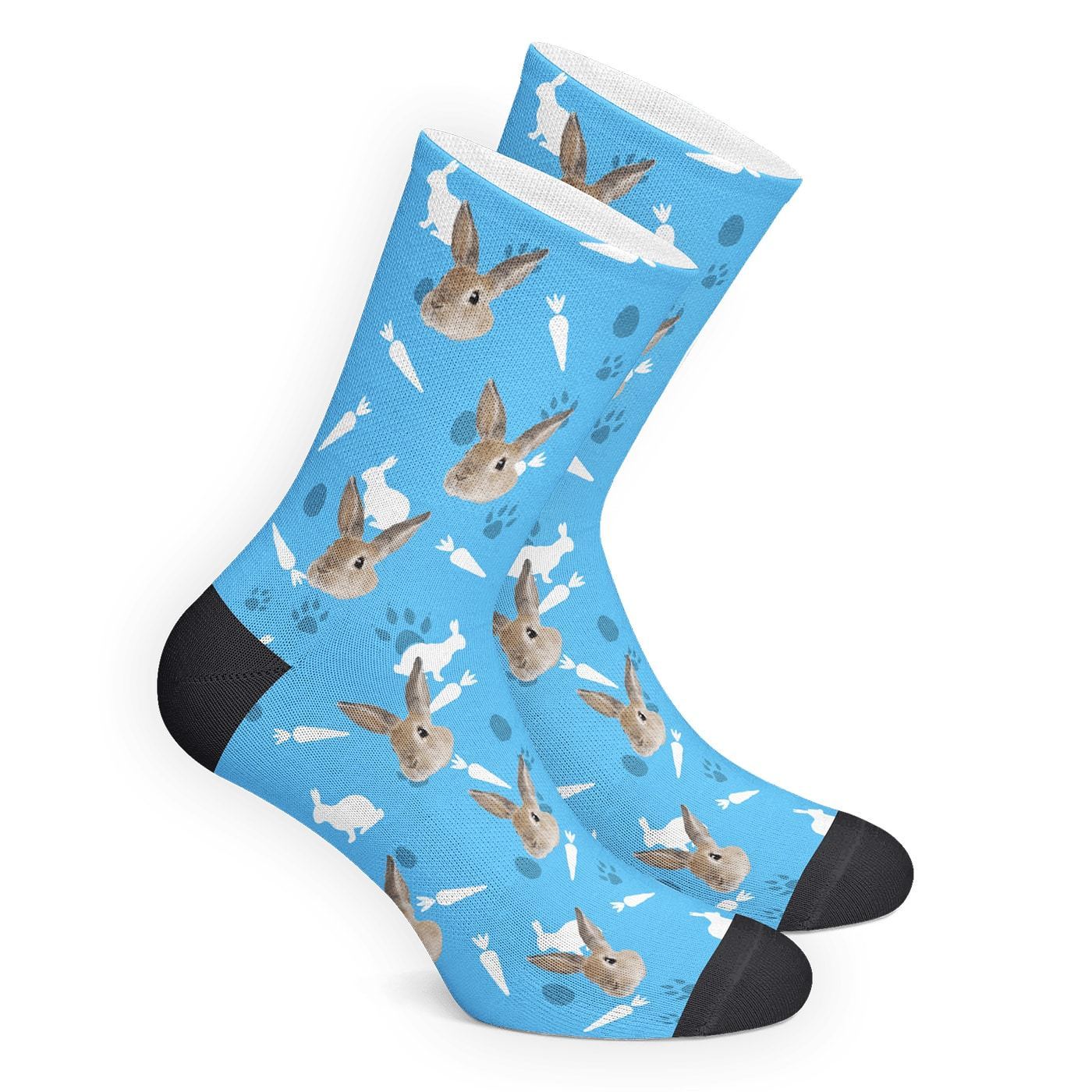 Bunny Face Socks Gifts For Rabbit Lovers Pet Memorial Gift Personalized Easter Gifts - Image 2