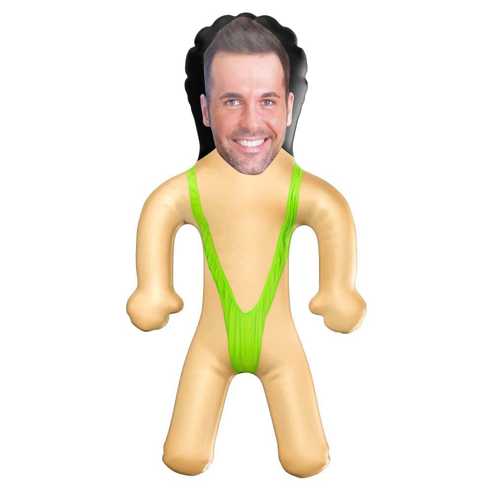 Personalized Mankini Blow Up Dolls Funny Inflatable Doll for Bachelorette Pool Party Gift - Image 5