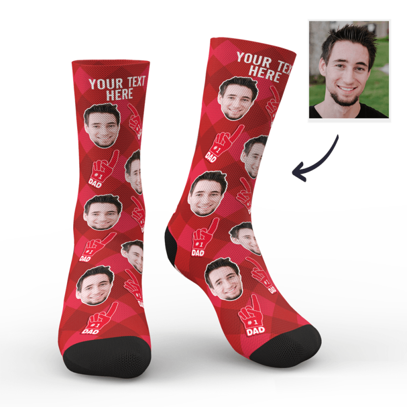 Father’s Day Socks Funny Father’s Day Gifts Face Socks with Dad’s Face